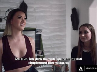 MODERN DAY SINS Naughty Anny Aurora Sneaks To Bang Her BFFs Stepdad FRENCH SUBTITLES