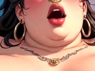 BBW Rope Bondage with Balloons - Beautiful Pussy on Full Display