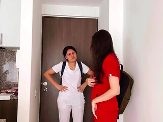 Nurse Fetish Between Lesbians Eating Pussy