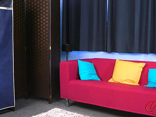 Dirty Old Perv watches from behind the open wardrobe as the beautiful