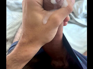 Watch my huge cock dump thick loads to knock you up&mdash_can I cum inside you?
