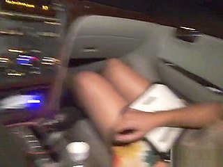 Gorgeous Ebony Julia gets fucked in a strangers car