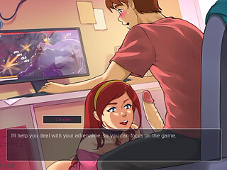 MILFs Plaza 49 - Stepsister Showed up Out of Nowhere While I Was Gaming and Gave Me a Blowjob - by Eroticgamesnc