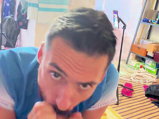 Hot Stepdaddy with Massive Cock Fucks Hard Femboy with Big Ass