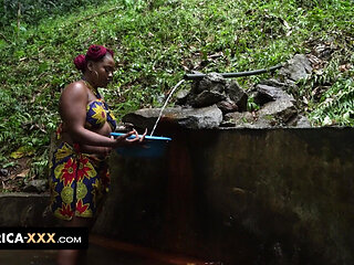 Sexy encounter in the jungle