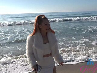 Real-life pov experience with a hot redhead in a thong.