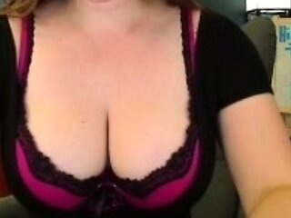 Big boobs milf masturbates with her dildo
