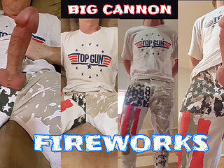 Big Cannons Produce Big Fireworks... Big Cocks Big Cumshots