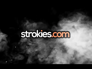 Strokies Kasey Miller Nipple Suck & Handjob Finish