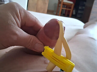 Cumshot with catheter