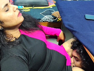 Lady Boss and Male Staff Hot Fuck in Office Room to Convincing Boss