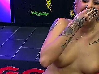 Blonde Slut Gets Gangbanged and Covered in Cum in Raw Ggg Scene