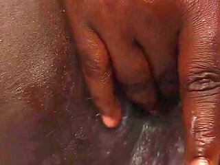 Sexy Ebony Playing with Her Pussy
