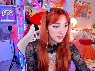 Big ass, red head, fortnite gameplay