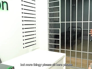 Jailed Latina ebony beauty sucks and rides a cop's big dick
