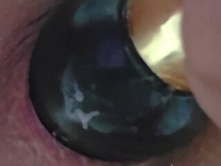 Butt-obsessed Ana Liz pushes the bottle all the way into his asshole