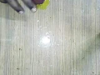 Musterbation on table oiled