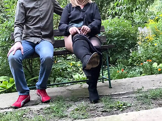 Hot Ukrainian Mommy Squirts Hard While Masturbating Outdoor - Big Ass BBW MILF