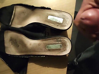 Cum on fingerprints shoes