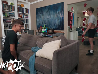 TWINKPOP - Drake Von's Foot Fetish Grows As He Pleasures Troye Dean's Soles Before Pounding Danny Fantasy's Hole