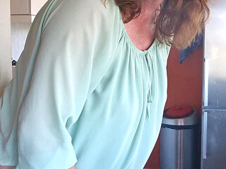 Enjoying my dildo while smoking