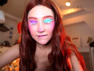 Lovely Amateur teen brunette masturbating outdoor