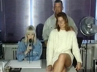 Busty German lady gets fucked while her BFF watches