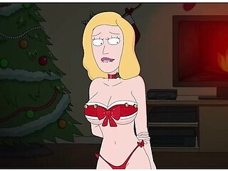 Car Toon And Rick Morty - Rick And Morty - A Way Back Home - Sex Scene Only - Part 62 Beth In Sexy Xmas Costume By Loveskysanx