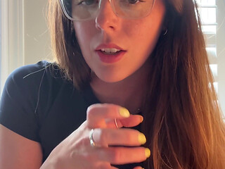 Hottie in Glasses Tells You How to Stroke!
