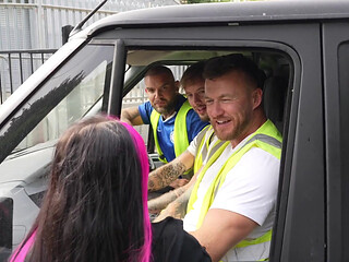 Builders Gangbang at Psu with Hayley Quinn