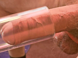 Uncut 8" Cock in Vacuum Cleaner