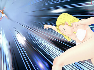 Kame Roshi offers help to Android 18 in exchange for a favor - Dragon Ball Zex Series