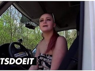 Hot Redhead Scarlett Scott Banged In The Forest By German Cock