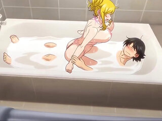 Babe Blonde Gets Creampie In The Shower By Stepbrother - HENTAI