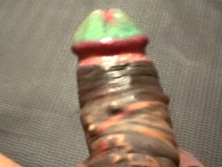 green penis penis tattoo urethral incision lower incision masturbation genital tattoo