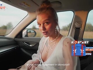 A Student 18+ Girl Paid With A Blowjob For The Trip