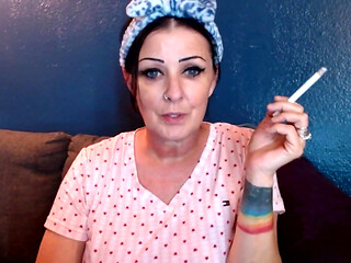 Lovely Woman Smoking with You