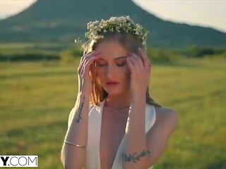 Blonde with Small Tits Craves Intense Ass Pounding