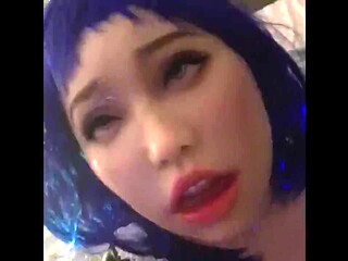 Asian Rubber Doll Blowjob