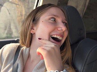 Gay Car Threesome in Public with Intense Anal Pounding, Cowgirl Riding and Massive Cumshots O