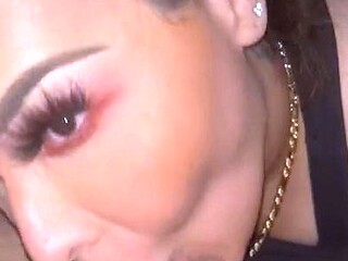 Babe giving pov blowjob