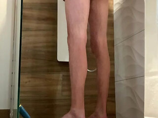 Sexy shower with a nice big load of cum