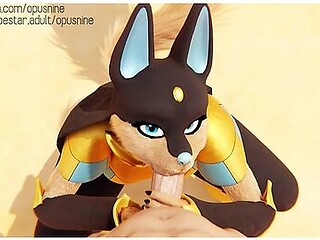 Desert Encounter With The Canine Deity