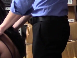 LP officer apprehended and fucked big titty black crook