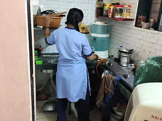 Desi Bhabhi Sagita Sharm Deep Throat and Mouth Cum in Kitchen - Hindi Sex