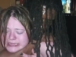 Big Assed BBW gets BBC ass fucked hard