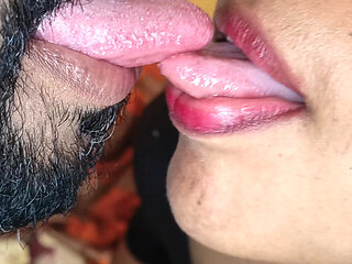 Hot and Cute Deep Lip Kiss