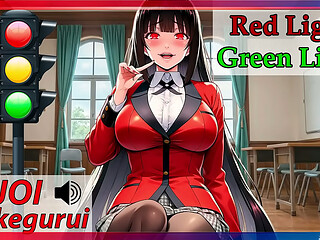 Green light, Red Light with Yumeko from Kakegurui. English voice. JOI hentai.