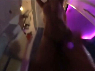 Public Shower Tease at the Spa
