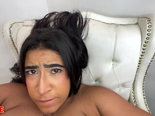 This Married Brunette Is Very Passionate, and Her Cuckolded Husband Can't Keep up